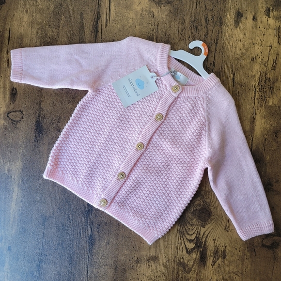cloud island Other - NEW 6-9 Month Pink Baby Girl Button Up Sweater